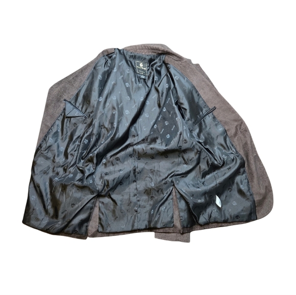 Guess Jeans Brown Corduroy Blazer Jacket L Vintage-Inspired Textured Sport Coat - Picture 6 of 8